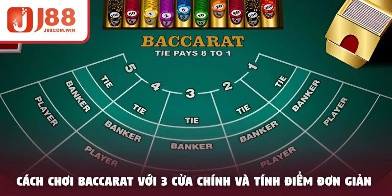 Cách chơi baccarat với 3 cửa chính 