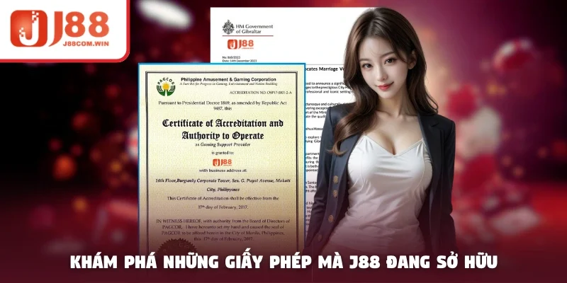 Khám phá những giấy phép mà J88 đang sở hữu