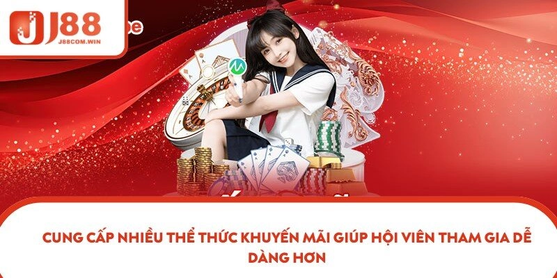 Cung cấp nhiều thể thức khuyến mãi tuần/tháng tham gia dễ dàng