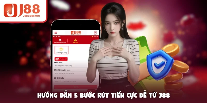Hướng dẫn 5 bước rút tiền cực dễ từ J88