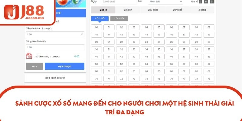 Sảnh cược xổ số mang đến cho người chơi một hệ sinh thái giải trí đa dạng